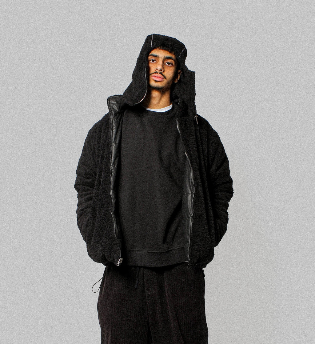 Double Face Jacket  BlackXBlack