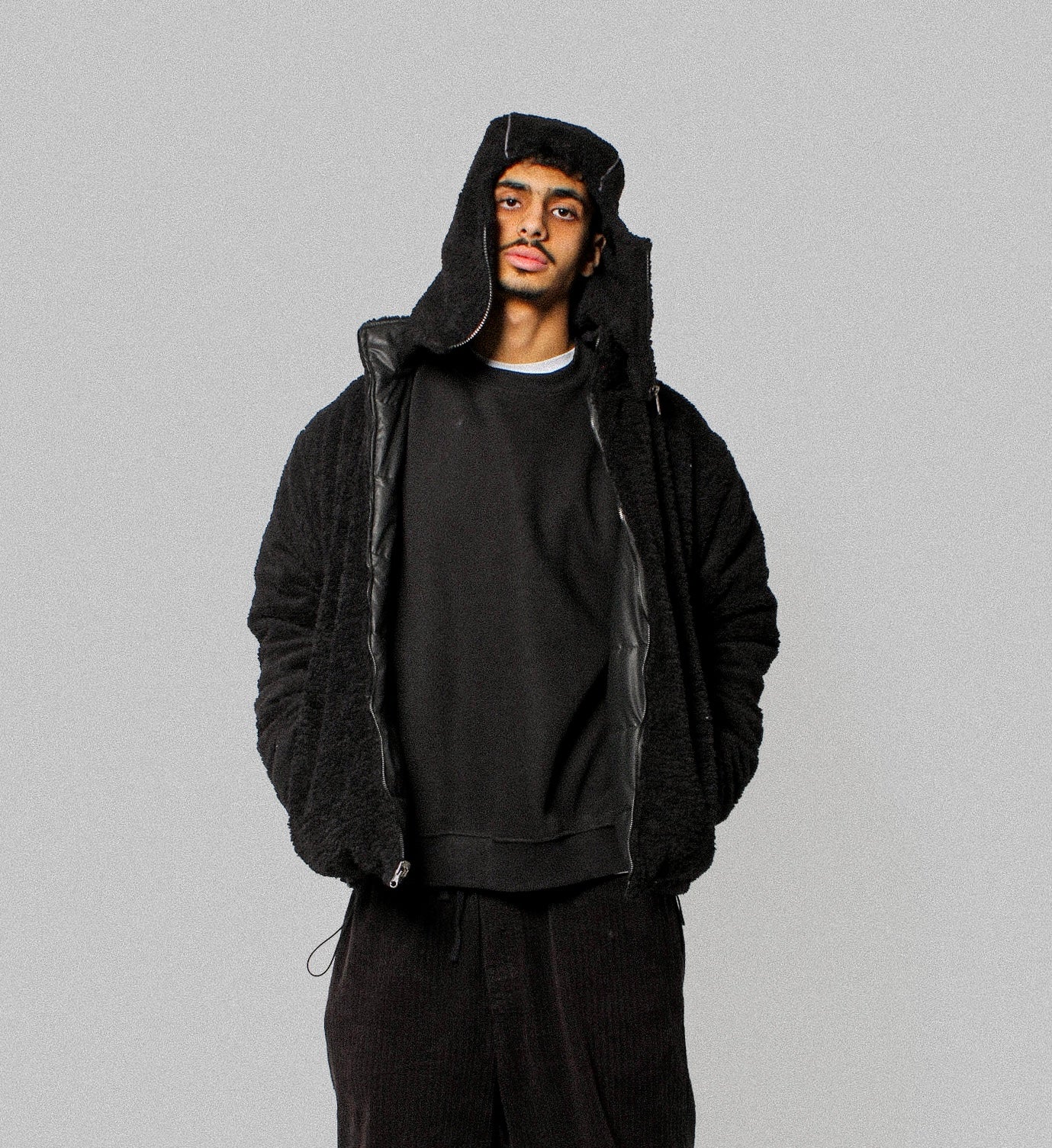 Double Face Jacket  BlackXBlack