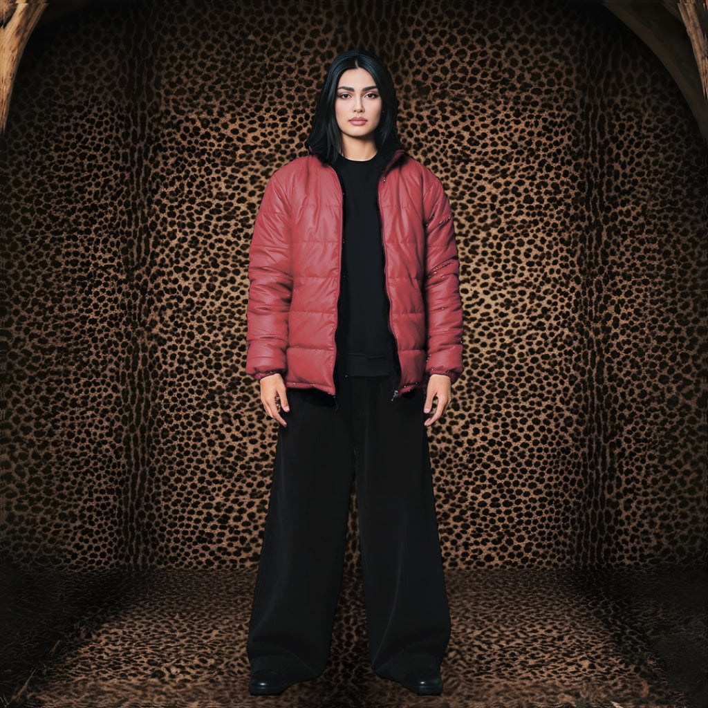 Double Face Jacket BurgundyXBlack