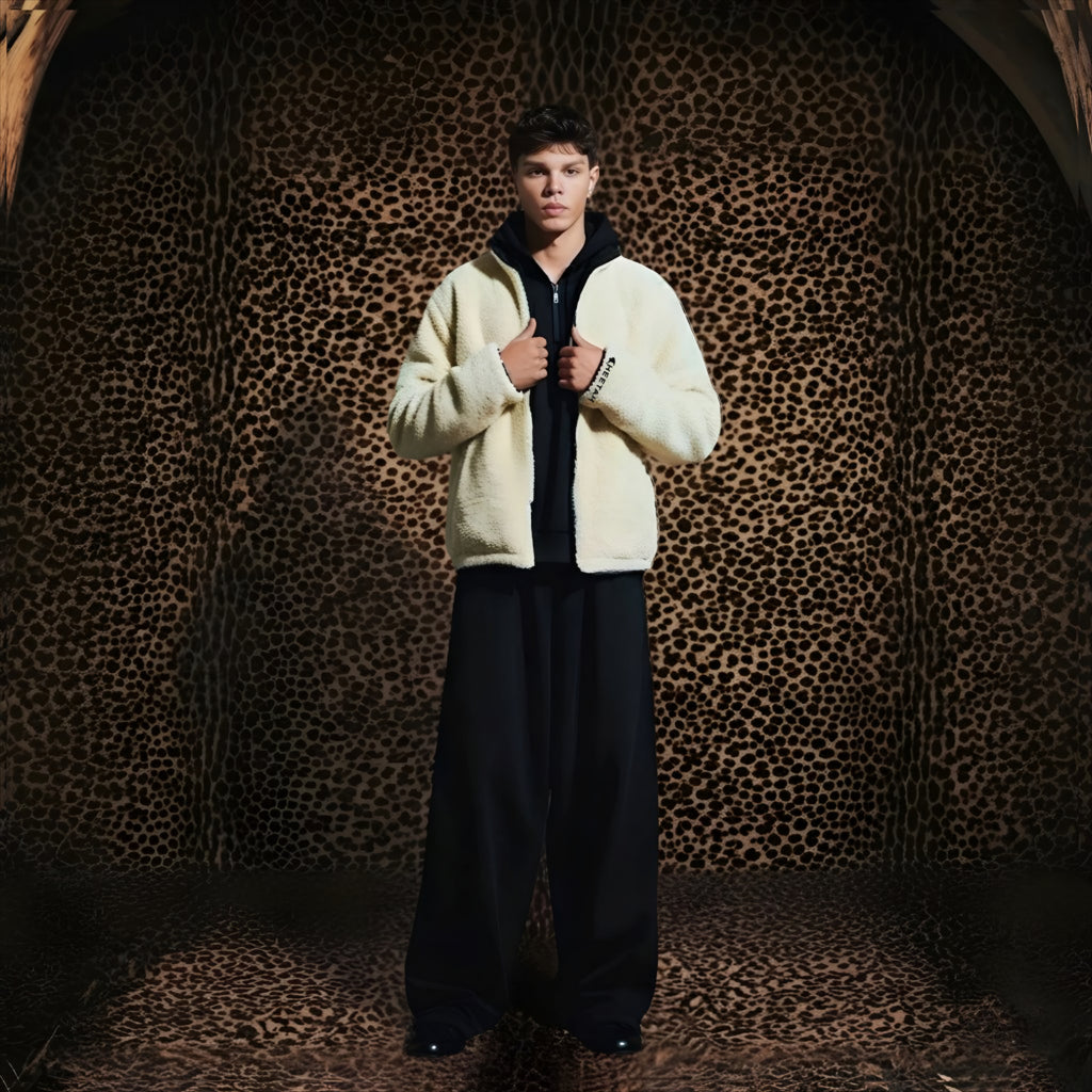 Double Face Jacket  OliveXBeige