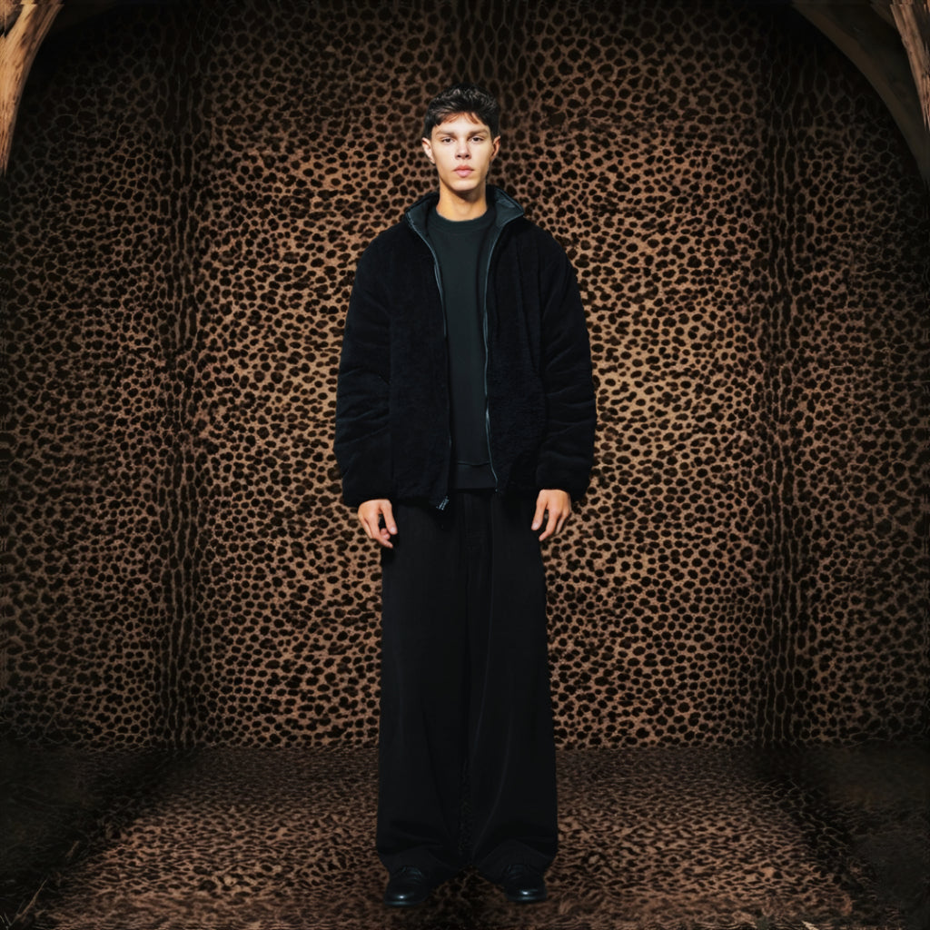 Double Face Jacket  BlackXBlack